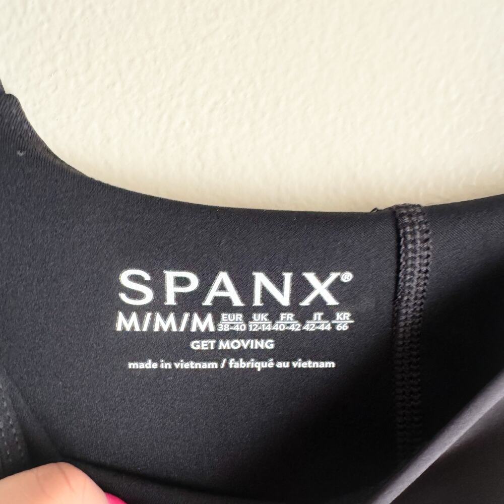 SPANX Black Pleated-Hem Sleeveless Tank Dress - Picture 5 of 11